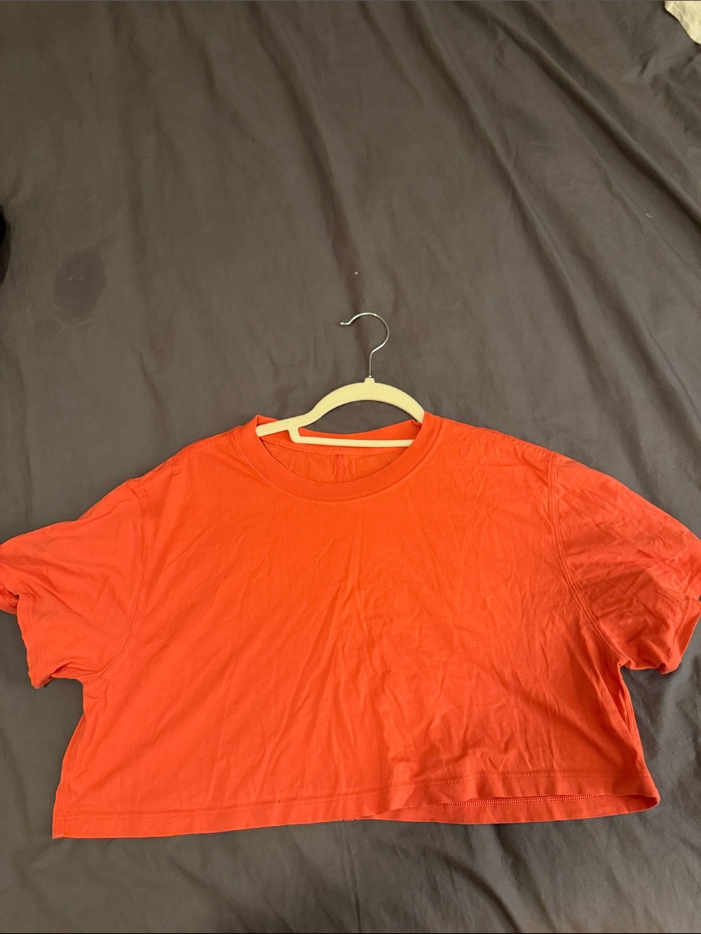 lululemon athletica Bright Orange Crop Top